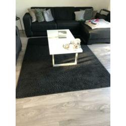 Zwart vloerkleed 170x225