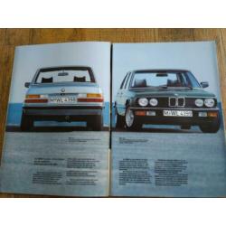 BMW 5 serie e28 prachtige folder uit 1982