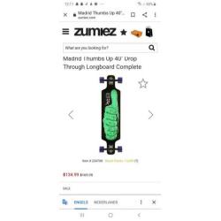 Original Madrid thumbs up 40" longboard