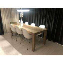 Kubikoff diamond eettafel stoelen 6x