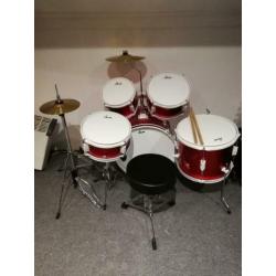Millenium Drumstel kinderdrumstel rood