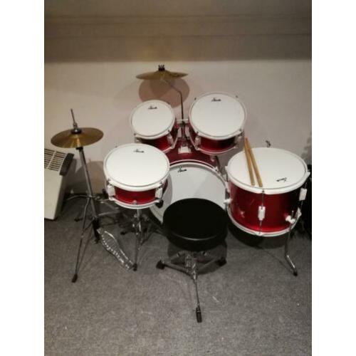 Millenium Drumstel kinderdrumstel rood