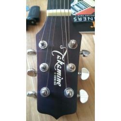 Akoestisch gitaar /Takemine complete set als nieuw