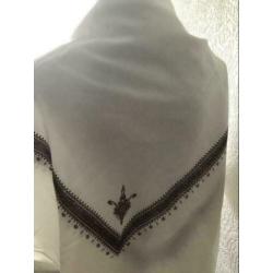 Omslagdoek - cremekleur / bruin