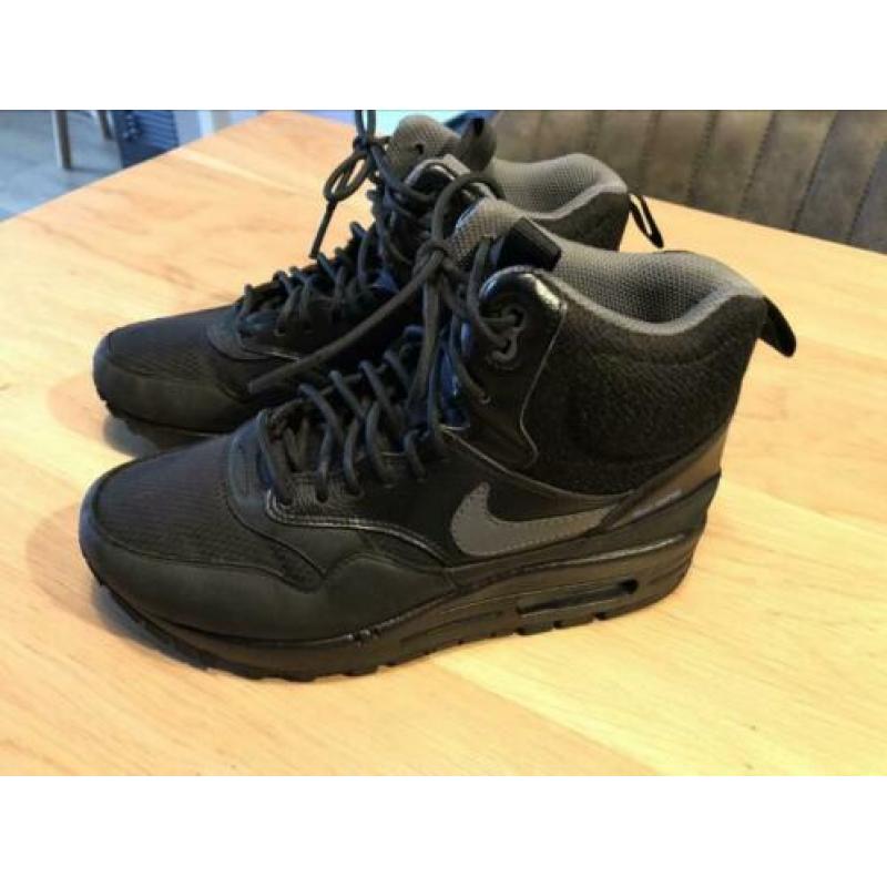 Nike Wmns Air Max 1 Mid Sneakerboot Black Maat 37,5