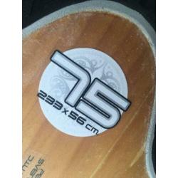 Starboard EVO Wood 75 liter, windsurfboard windsurf surf