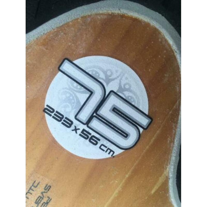 Starboard EVO Wood 75 liter, windsurfboard windsurf surf