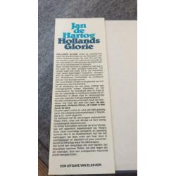 Twee boeken van Jan de Hartog- Hollands Glorie en Schipper..