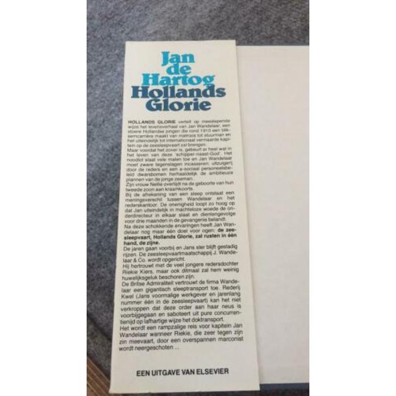 Twee boeken van Jan de Hartog- Hollands Glorie en Schipper..