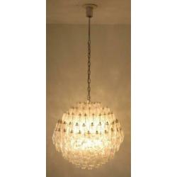 Originele Carlo Scarpa Venini kroonluchter Poliedri Murano