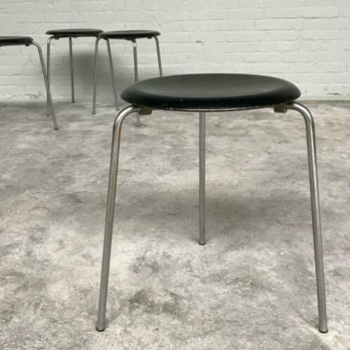 Mid-Century Vintage DOT Stool by Arne Jacobsen for Fritz Han