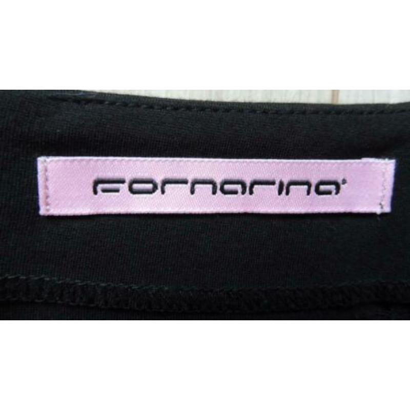 FORNARINA sjiek ZGAN zwart stretch koker rokje rits achter M