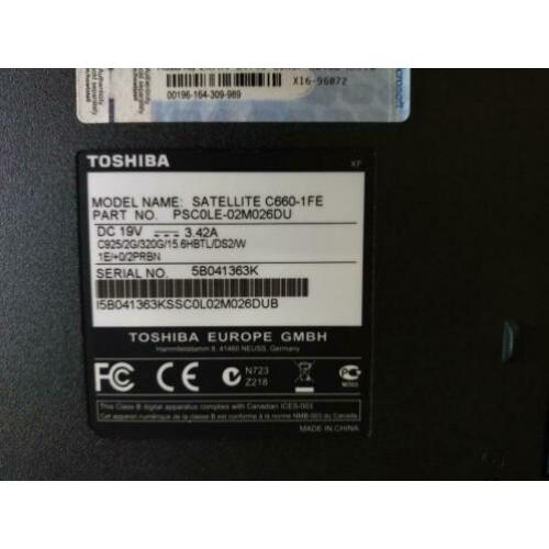Toshibas Satelite C660-1FE