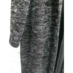 Iz Naiz vest zwart/wit gemêleerd, maat 2 (40) - NP 79,- wyp