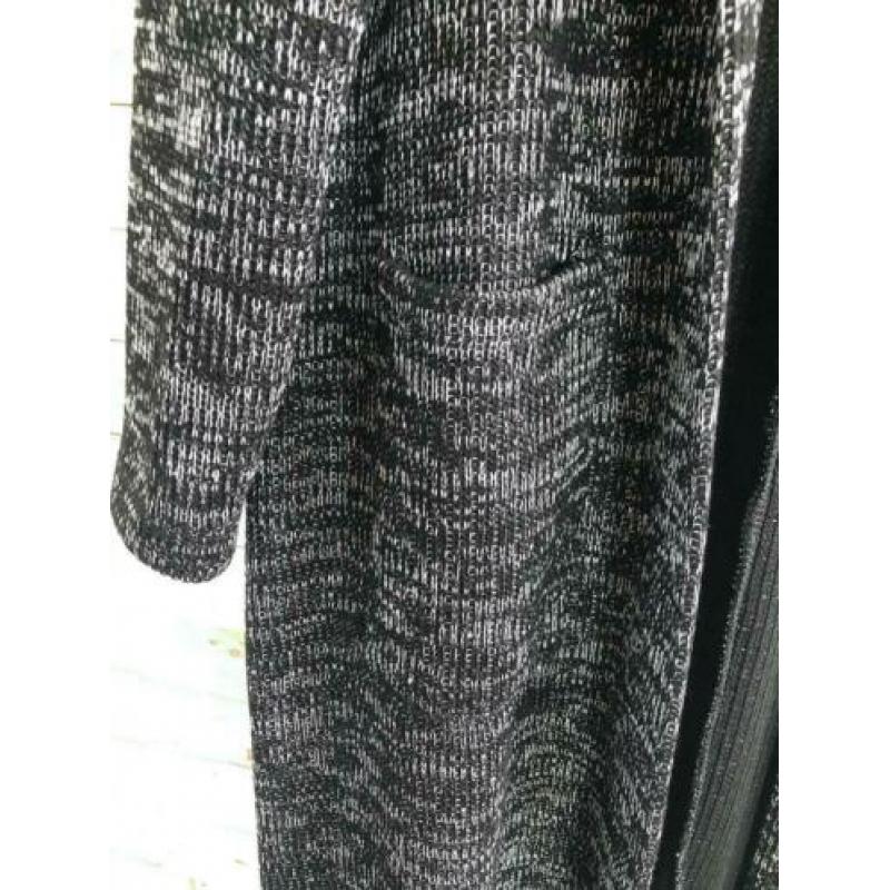 Iz Naiz vest zwart/wit gemêleerd, maat 2 (40) - NP 79,- wyp