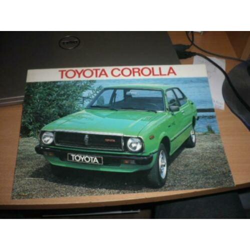 Folder TOYOTA COROLLA modellen uit 1978
