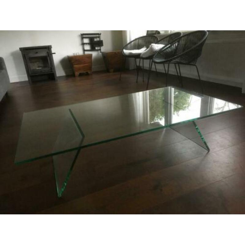 Glazen salontafel merk Helderr