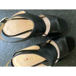 Zwarte leren pump Unisa lux mt 41