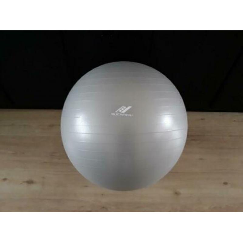 Fitnessbal gymnastiekbal yogabal 60 cm zilvergrijs GOED DOEL