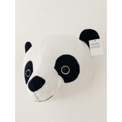 Nieuw! Pluche dierenkop panda. Wanddecoratie. Kinderkamer.