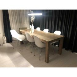 Kubikoff diamond eettafel stoelen 6x