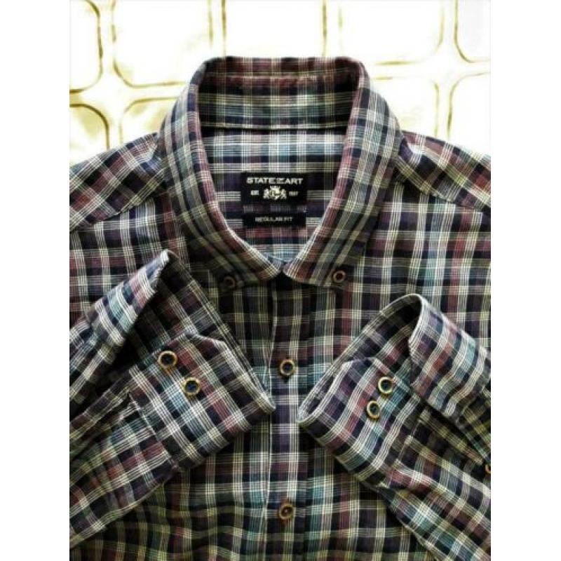 Overhemd van STATE of ART regular fit - Maat L - 41 - 42