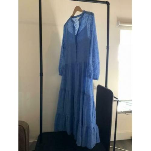 Lavendelblauwe bohemian jurk maat 40-42
