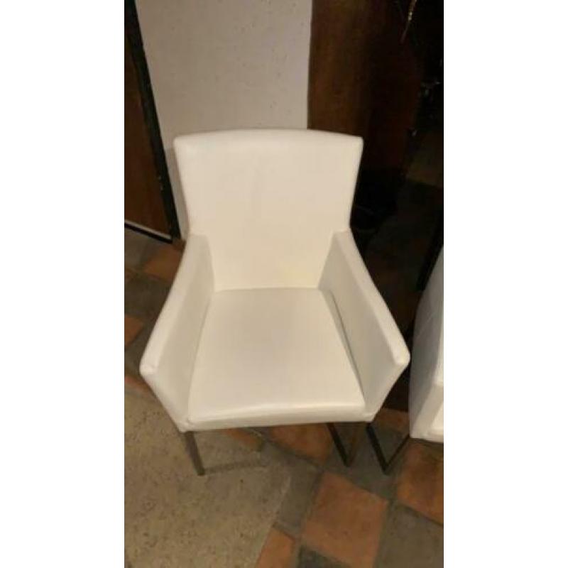 Leren stoelen