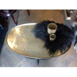 NIEUW! PTMD salontafel, zwart goud, coffeetable, tafel VdlM