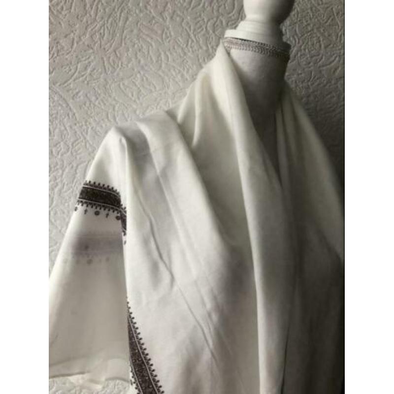 Omslagdoek - cremekleur / bruin