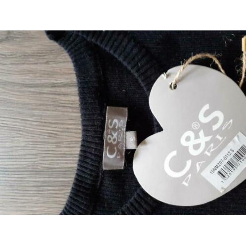 C&S paris trui maat S Zwart Nieuw