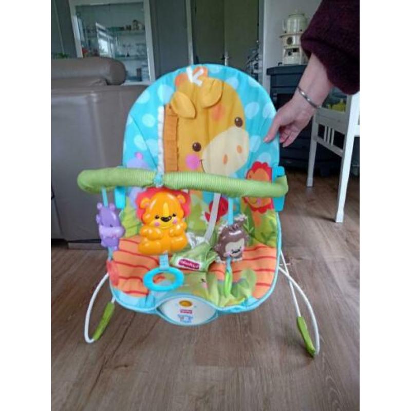 Fisher price wipstoeltje met trilfunctie. Als nieuw!