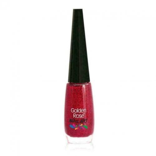 Golden Rose nail-art GLITTER ROOD