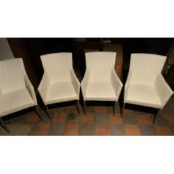 Leren stoelen
