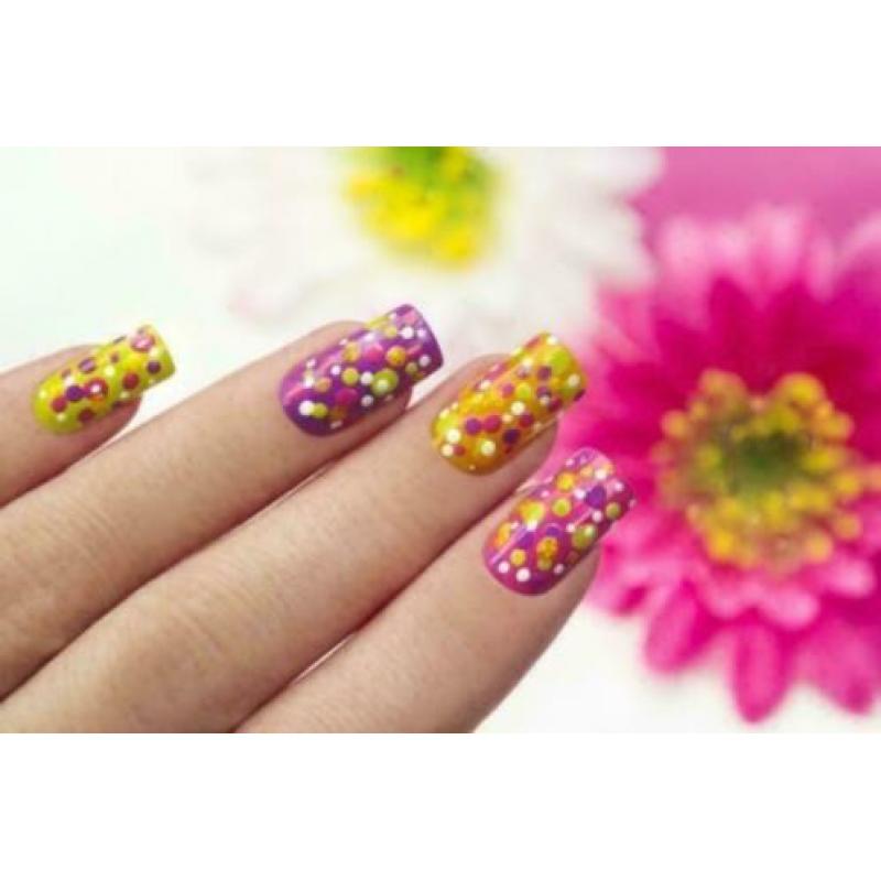 Golden Rose nail-art GLITTER ROOD