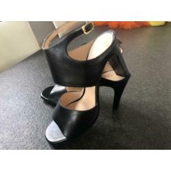 Zwarte leren pump Unisa lux mt 41