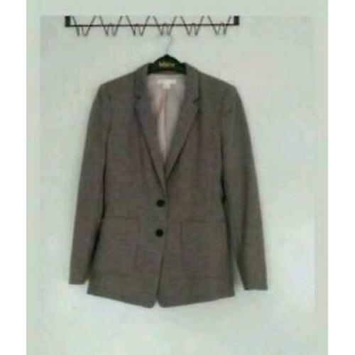 H&m grijs colbert blazer jas maat 38 nieuw
