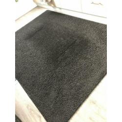Zwart vloerkleed 170x225