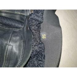 Leren motorjack maat 60 en leren motorbroek maat 56