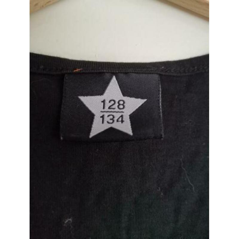Galajurkje carnavalsjurkje zwart maat 128/134