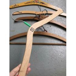 Retro antieken houten kledinghangers