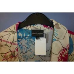 Claudia Strater set jurk + blouse wit + roze &blauw 44 31869