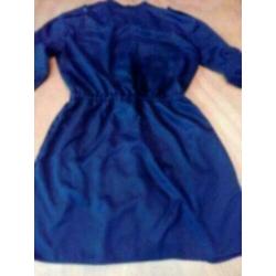 H&M blouse jurk blousejurk zwart L/40/42