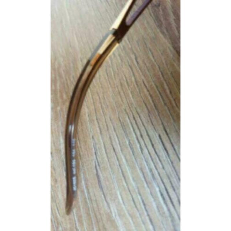 Just cavalli rose gouden bril met spiegel glas 115