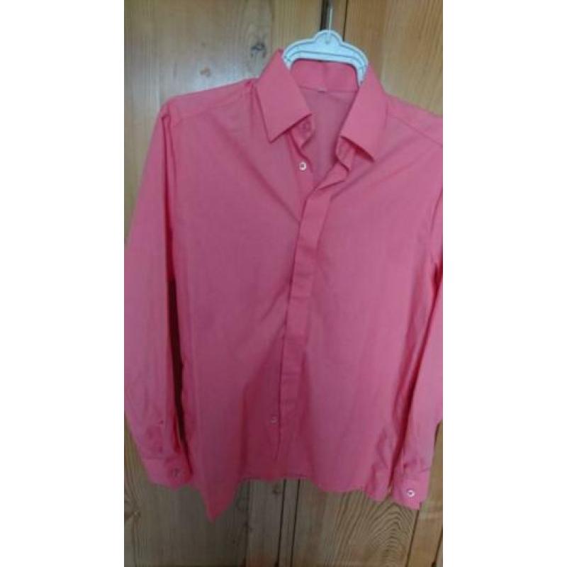 Koraalrode blouse 2x