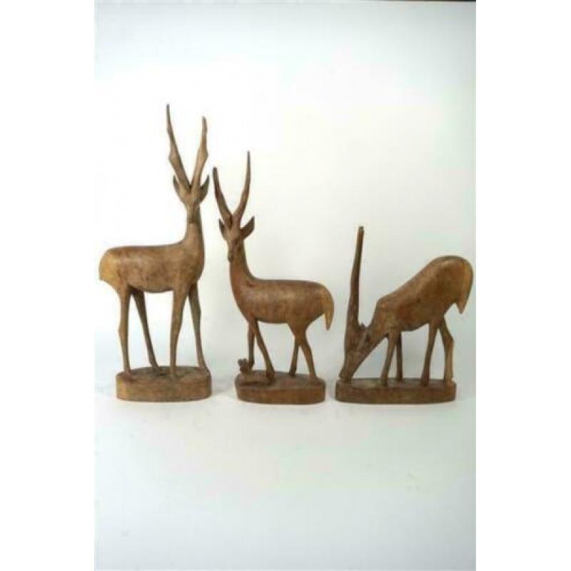 Houten deco Antilopen - Gazellen