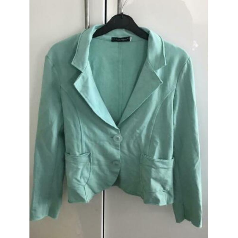 Leuke mint groene blazer maat L