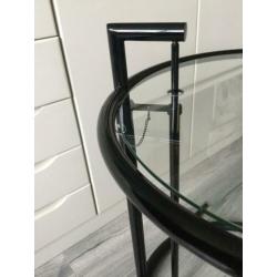 EILEEN GRAY stijl bijzettafel, zwart.