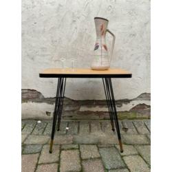 Vintage design jaren 50 hairpin bijzettafel, plantentafel