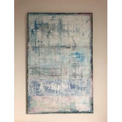 Groot abstract schilderij afmeting 115 x 75 cm